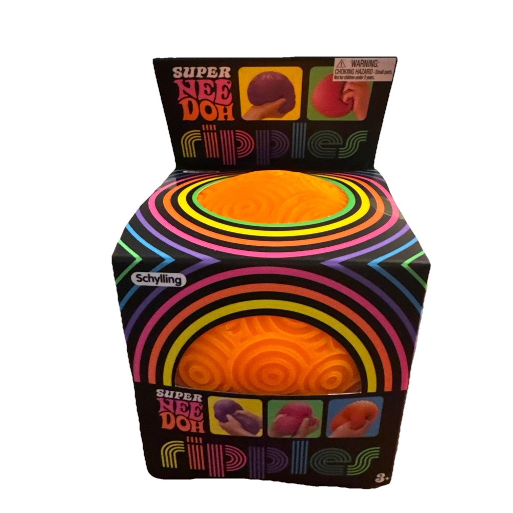 Schylling Super NeeDoh Ripples Ball XL 4.5in Stress Relief Sensory Toy